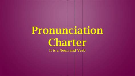 how to pronounce charter|how do you pronounce charter.